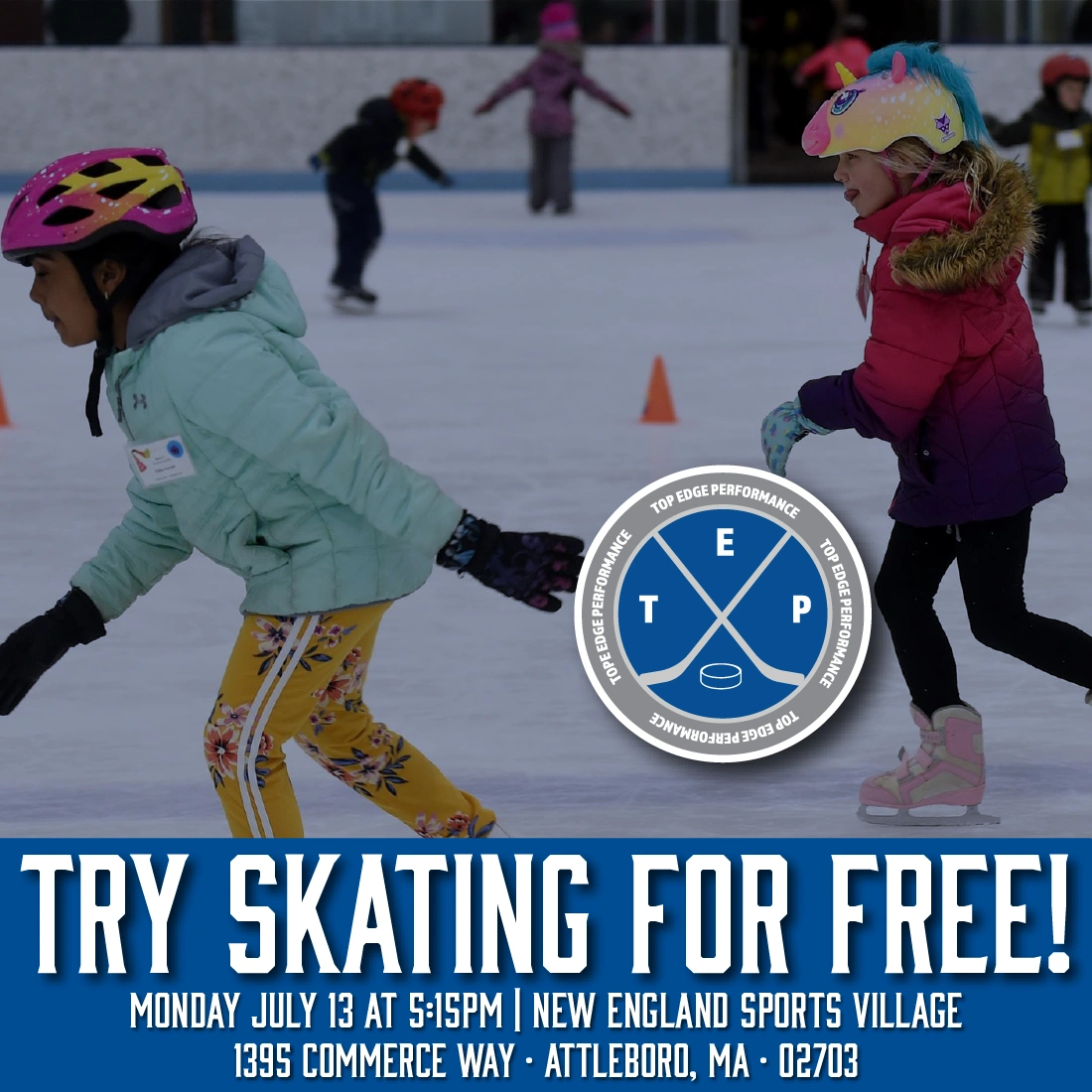Try Skating for Free — Monday July 20 at 5:15 PM, New England Sports Village
