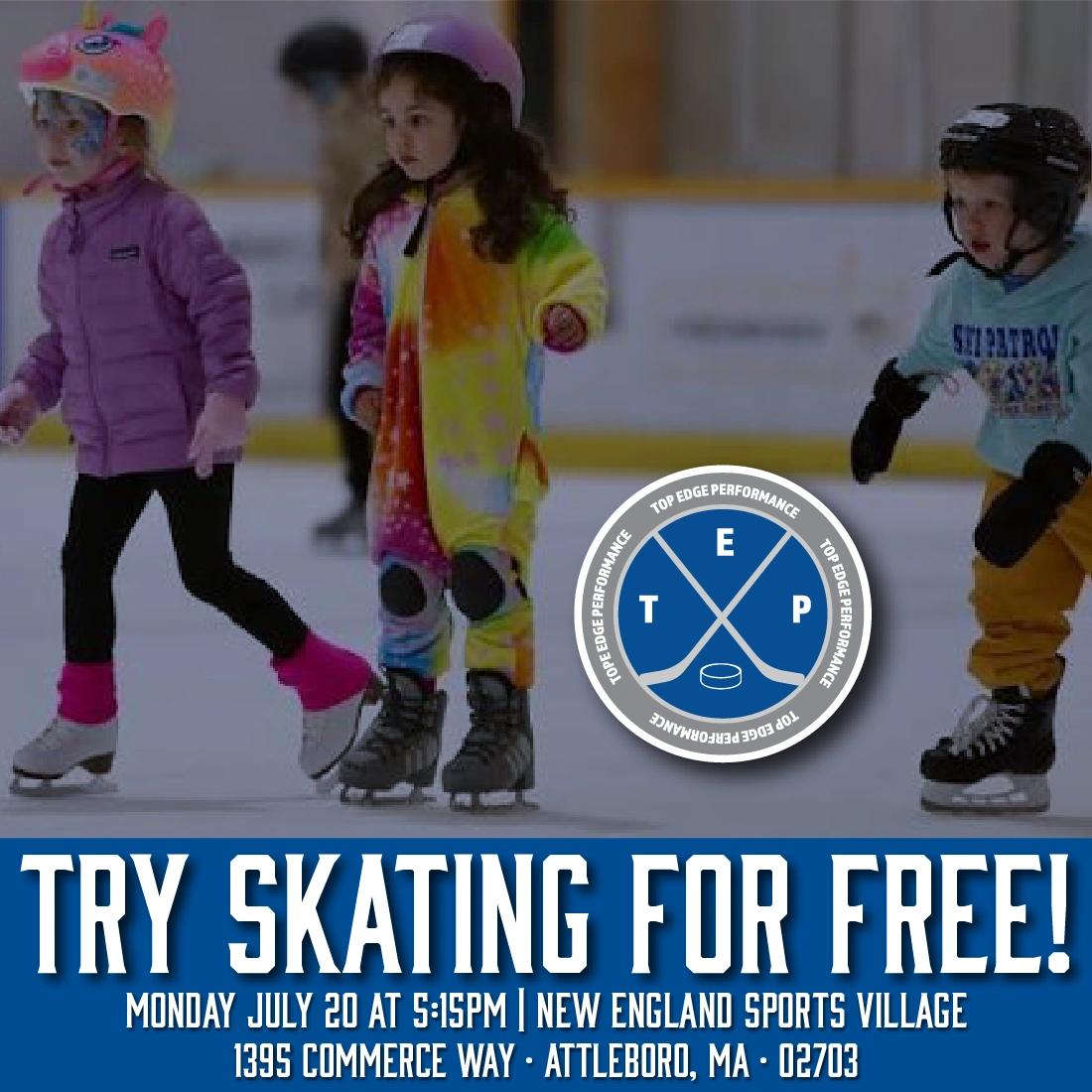 Try Skating for Free — Monday July 27 at 5:15 PM, New England Sports Village